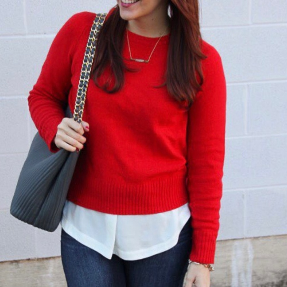 Red JCrew Sweater